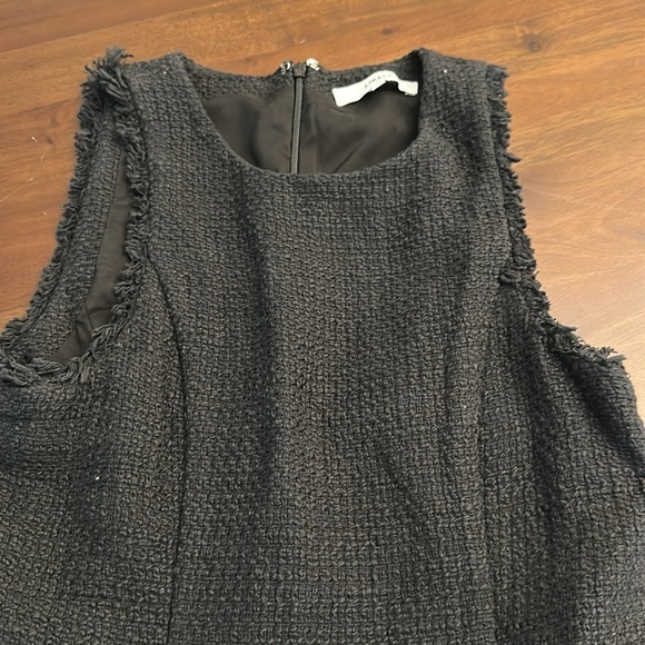 LIKELY Black Tweed Tiered Fit and Flare Dress (100) - Picture 8 of 10